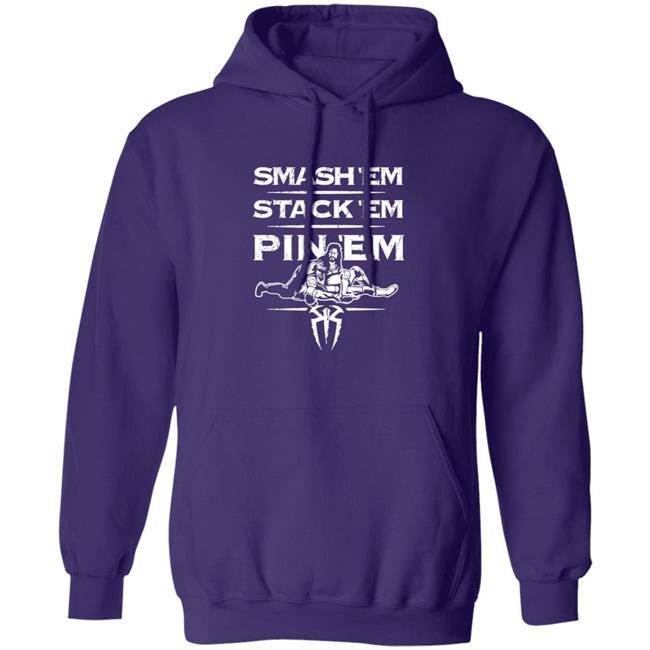 WWE Shop Merch Roman Reigns Smash Em Stack Em Pin Em T Shirt Edge Bryan WWE Shop Merch Roman Reigns Smash Em Stack Em Pin Em T Shirt Edge Bryan