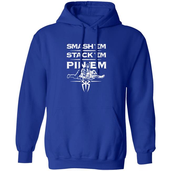 WWE Shop Merch Roman Reigns Smash Em Stack Em Pin Em T Shirt Edge Bryan WWE Shop Merch Roman Reigns Smash Em Stack Em Pin Em T Shirt Edge Bryan