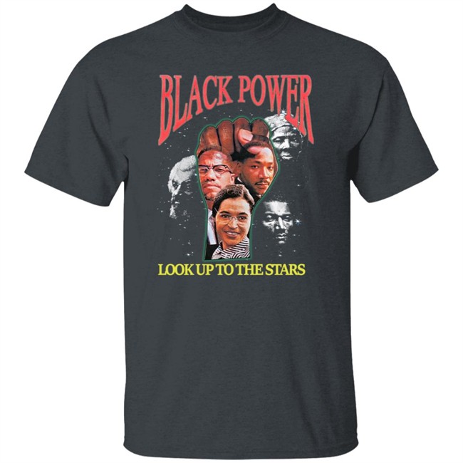 Black Power Look Up To The Stars T Shirt Tyt Attyre Black Power Look Up To The Stars T Shirt Tyt Attyre