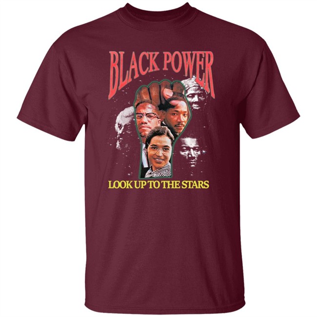 Black Power Look Up To The Stars T Shirt Tyt Attyre Black Power Look Up To The Stars T Shirt Tyt Attyre