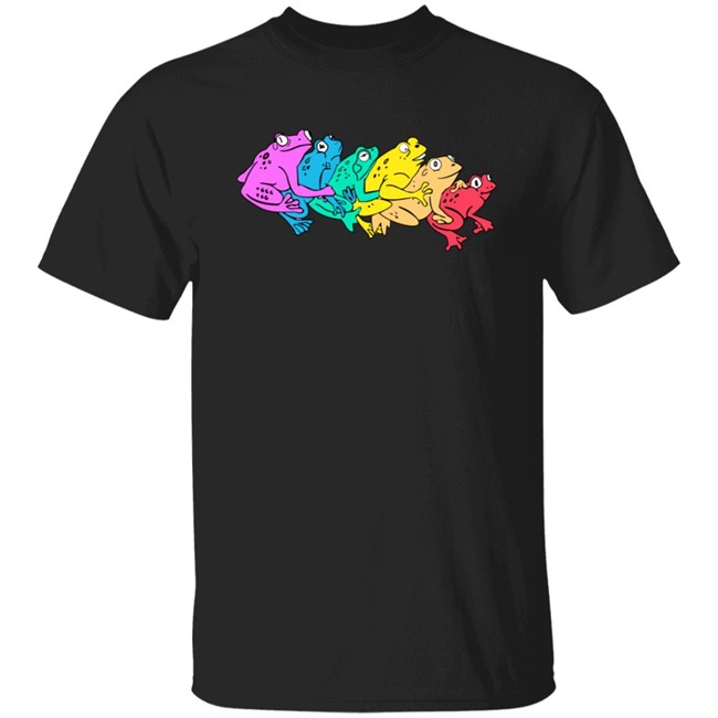 Neon Grizzly Merch Rainbow Gay Frog T Shirt Comment Etiquette