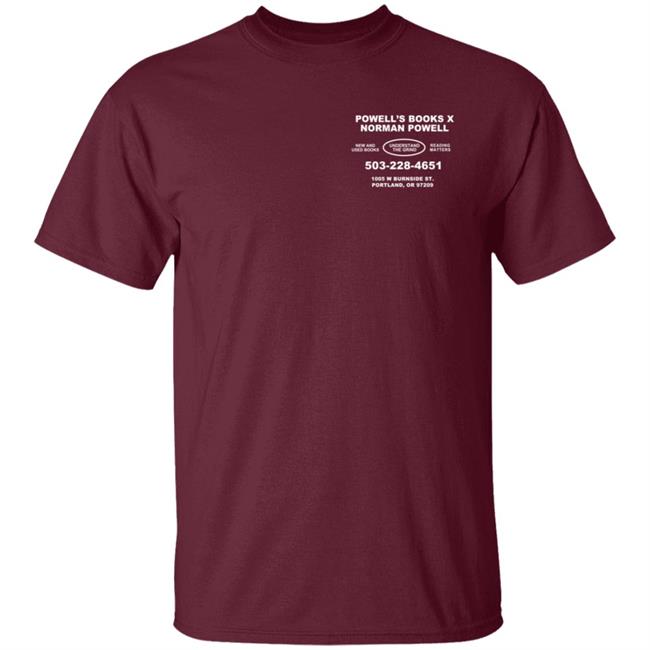 Powell S Book Store X Norm Powell Collab Shirt Powell S Book Store X Norm Powell Collab Shirt