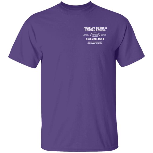 Powell S Book Store X Norm Powell Collab Shirt Powell S Book Store X Norm Powell Collab Shirt