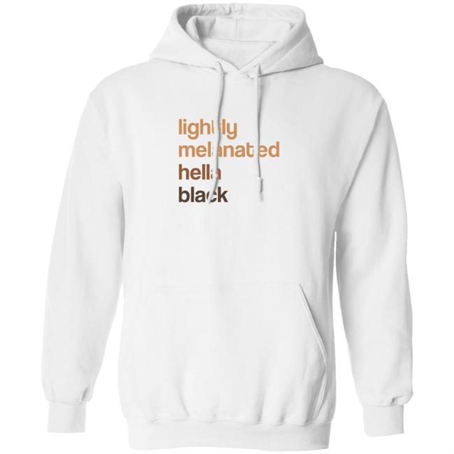 Lightly Melanated Hella Black T Shirt Crimson Davis Lightly Melanated Hella Black T Shirt Crimson Davis
