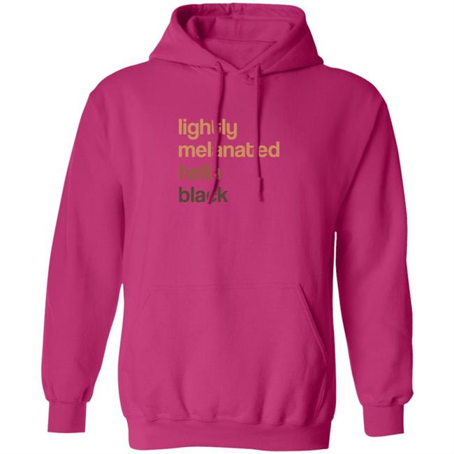 Lightly Melanated Hella Black T Shirt Crimson Davis Lightly Melanated Hella Black T Shirt Crimson Davis