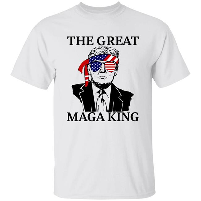 Trump The Great Maga King American Flag Shirt