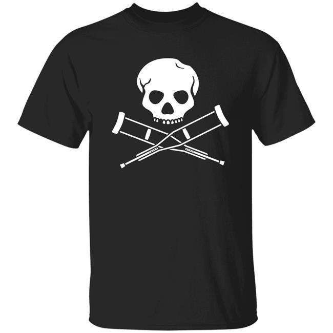 Emi Headlikahole Cross Crutches And Skull Shirt