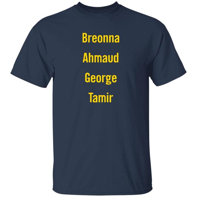 Stevie Joe Payne Black Lives Matter Honors 4 Lives Breonna Ahmaud George Tamir Shirt