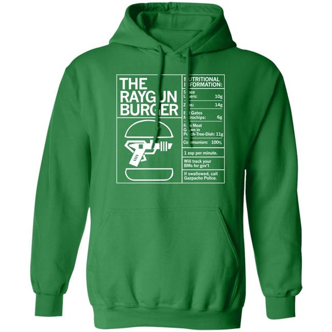 The Raygun Burger Nutritional Information Gazpacho Police Peach Tree Dish Shirt Marjorie Taylor Greene Raygun Merch