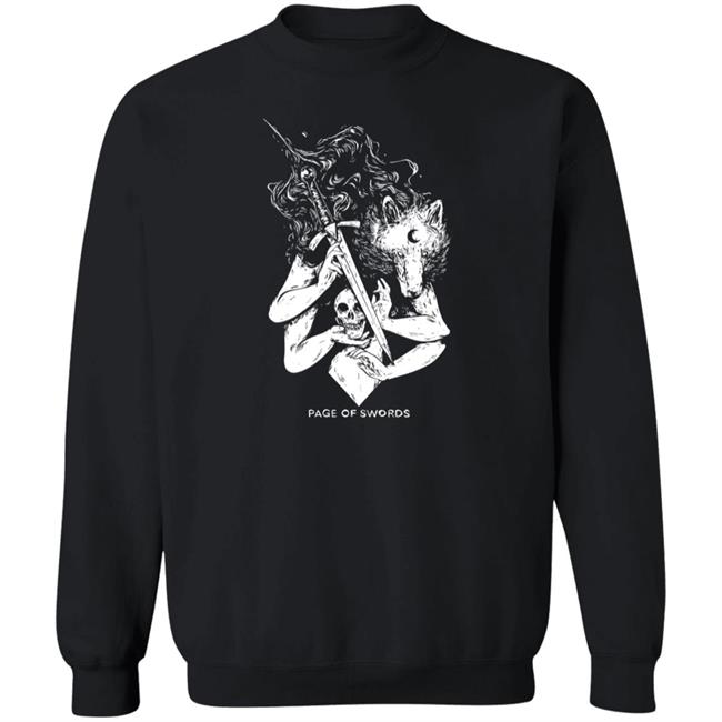 Page Of Swords Shirt Wolf Skull Jack Store Fenrir Furry Wolf Skull Jack Store Page Of Swords Shirt Fenrir Furry