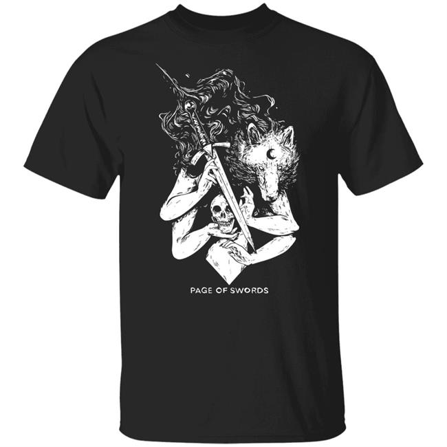 Page Of Swords Shirt Wolf Skull Jack Store Fenrir Furry Fenrir Furry Wolf Skull Jack Store Page Of Swords Shirt