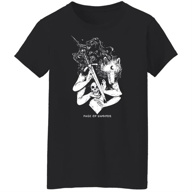 Page Of Swords Shirt Wolf Skull Jack Store Fenrir Furry Fenrir Furry Wolf Skull Jack Store Page Of Swords Shirt