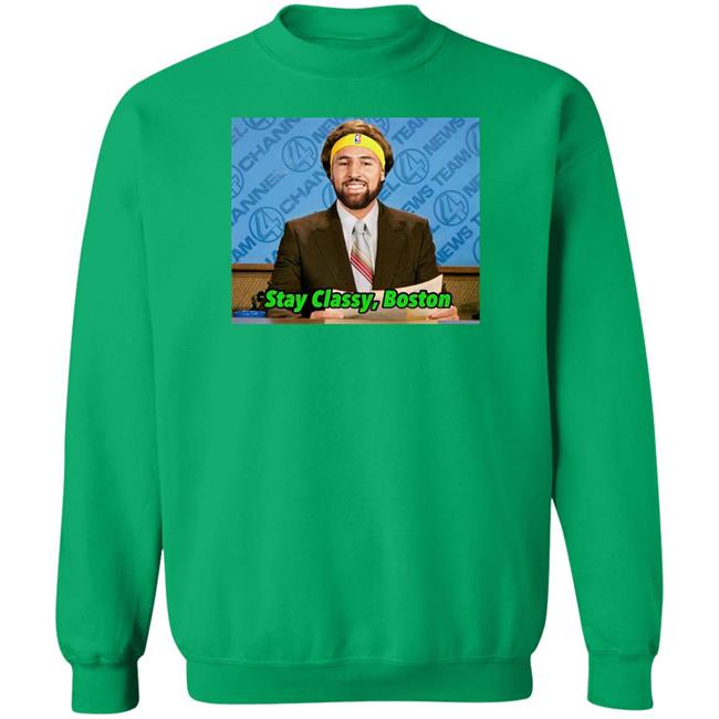 Klay Thompson Tony Clements Stay Classy Boston Shirt Tony Clements Klay Thompson Stay Classy Boston Shirt