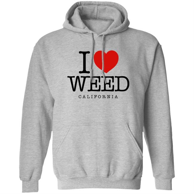 Svdden Death I Love Weed California Shirt I Heart Weed California