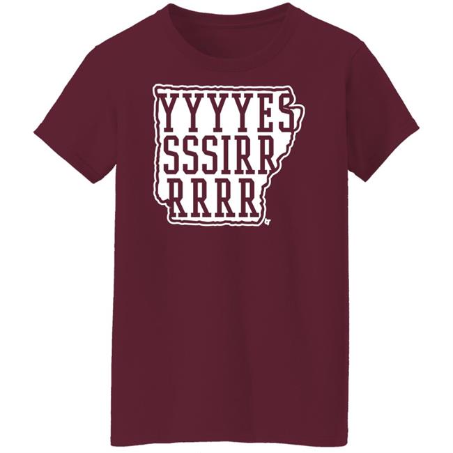 Hit That Line AR Coach Sam Pittman Yessir Ark Shirt Breakingt Merch