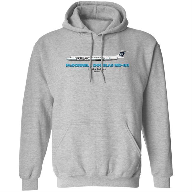 Rob Delaney Mcdonnell Douglas Md-83 Alaska Airlines T Shirt