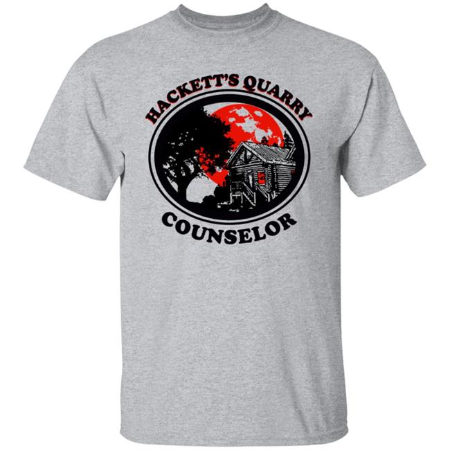 Hackett's Quarry Counselor Shirt Zach Tinker