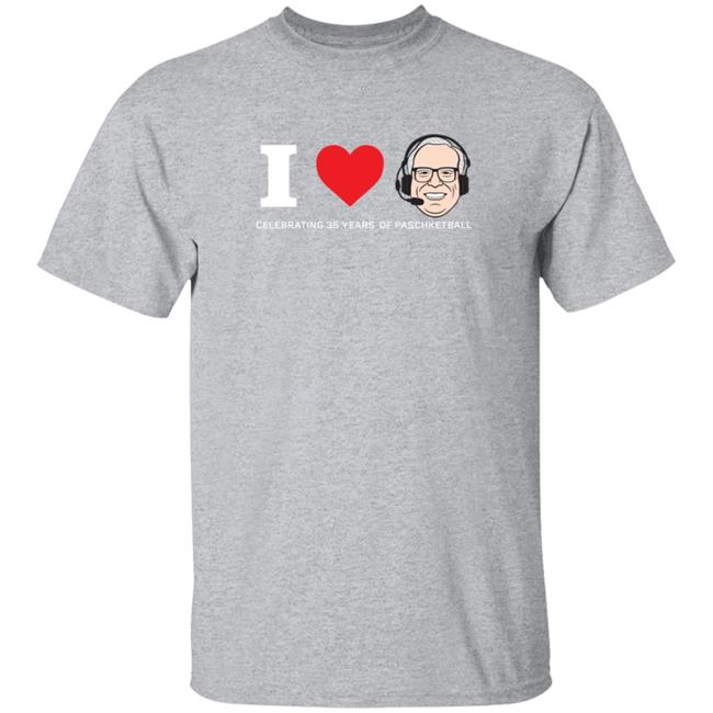 I Love Jim Paschke Celebrating 35 Years Of Paschketball T Shirt Giannis