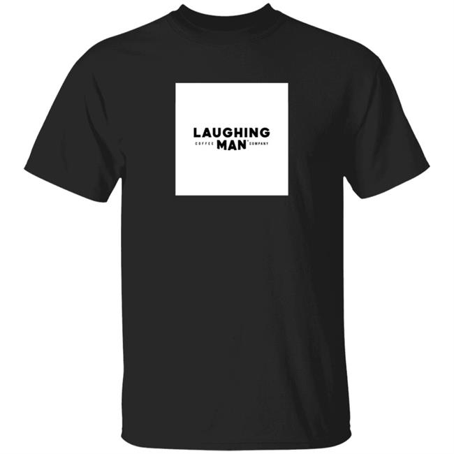 Laughing Man Coffee Merch Logo T Shirt Hugh Jackman