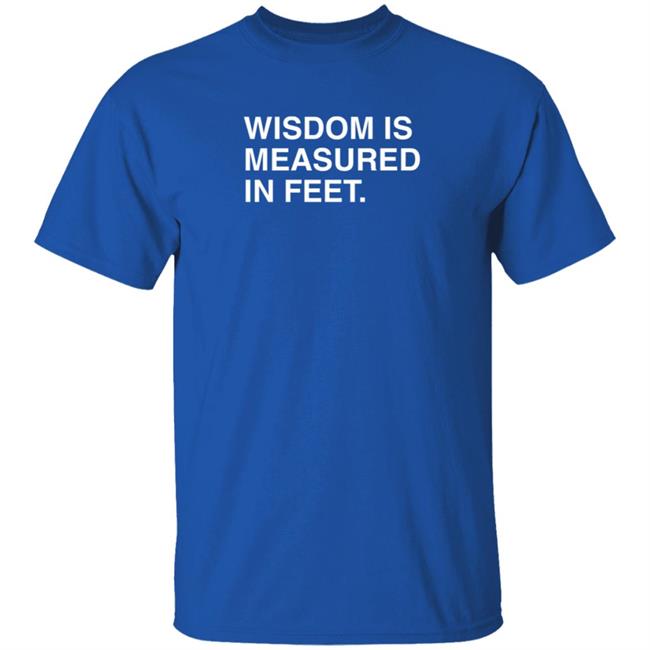 Obviousshirts Merch Wisdom Is Measured In Feet T Shirt