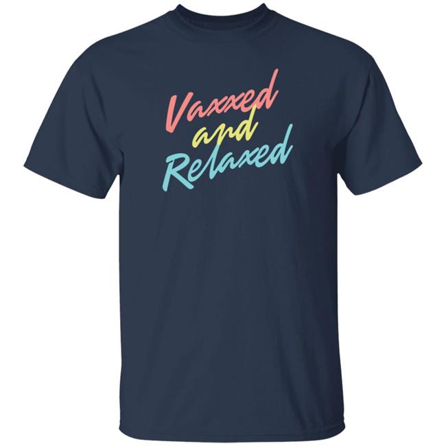 Meidastouch Merch Vaxxed And Relaxed Koozie Tee Shirt Adam Parkhomenko