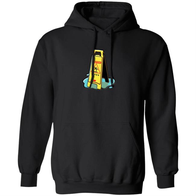 Merchgardens Piso4 Wet Floor Sign Hoodie