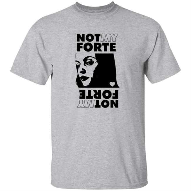 Hang - Letterkenny Merch Ladies Not My Forte Rock Grey Tee Shirt