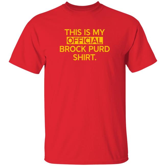 This Is My Official Grock Purd Shirt T Shirt Brandon Walker