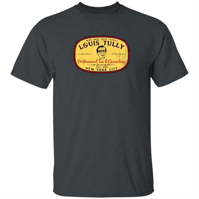 Super 70S Sports Store Merch Louis Tully Accounting Tee Shirt Super 70S Sports Store Merch Louis Tully Accounting Tee Shirt