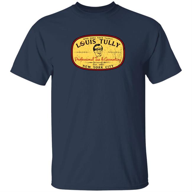 Super 70S Sports Store Merch Louis Tully Accounting Tee Shirt Super 70S Sports Store Merch Louis Tully Accounting Tee Shirt