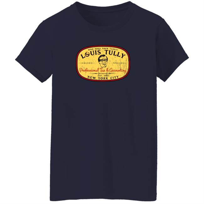 Super 70S Sports Store Merch Louis Tully Accounting Tee Shirt Super 70S Sports Store Merch Louis Tully Accounting Tee Shirt