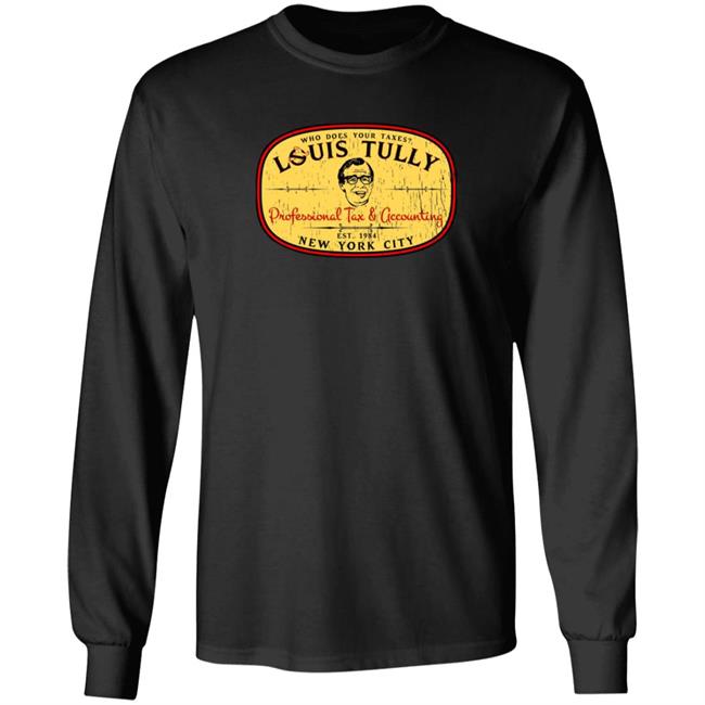 Super 70S Sports Store Merch Louis Tully Accounting Tee Shirt Super 70S Sports Store Merch Louis Tully Accounting Tee Shirt