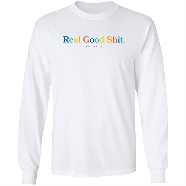 Tom Misch Merch Multicolour Real Good Shit Tee Shirt Tom Misch Merch Multicolour Real Good Shit Tee Shirt