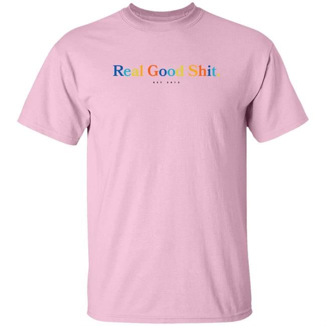 Tom Misch Merch Multicolour Real Good Shit Tee Shirt Tom Misch Merch Multicolour Real Good Shit Tee Shirt