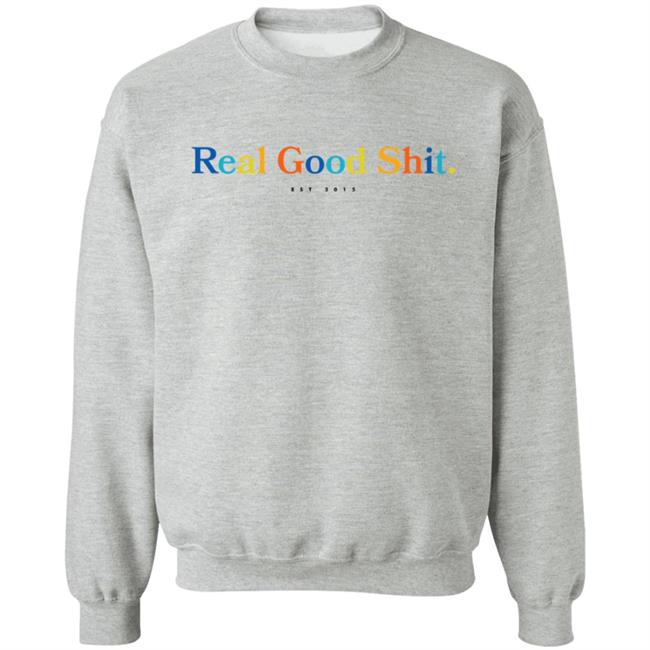 Tom Misch Merch Multicolour Real Good Shit Tee Shirt Tom Misch Merch Multicolour Real Good Shit Tee Shirt