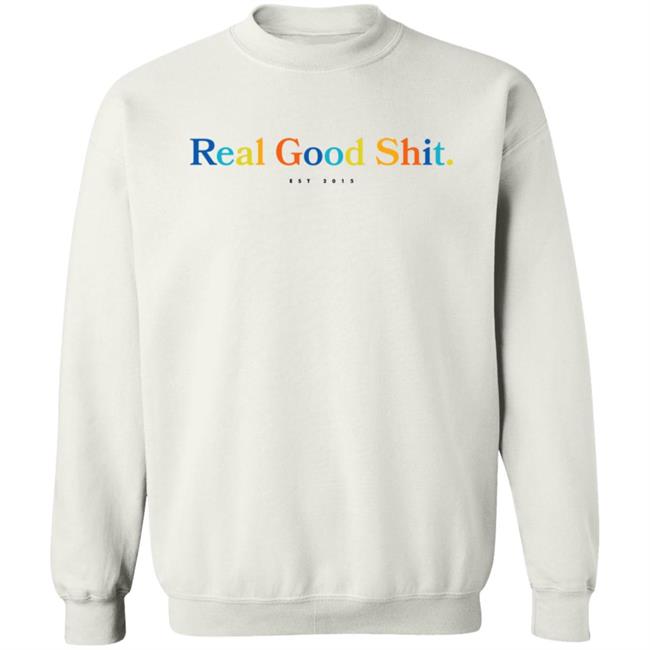 Tom Misch Merch Multicolour Real Good Shit Tee Shirt Tom Misch Merch Multicolour Real Good Shit Tee Shirt