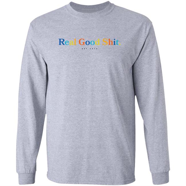 Tom Misch Merch Multicolour Real Good Shit Tee Shirt Tom Misch Merch Multicolour Real Good Shit Tee Shirt