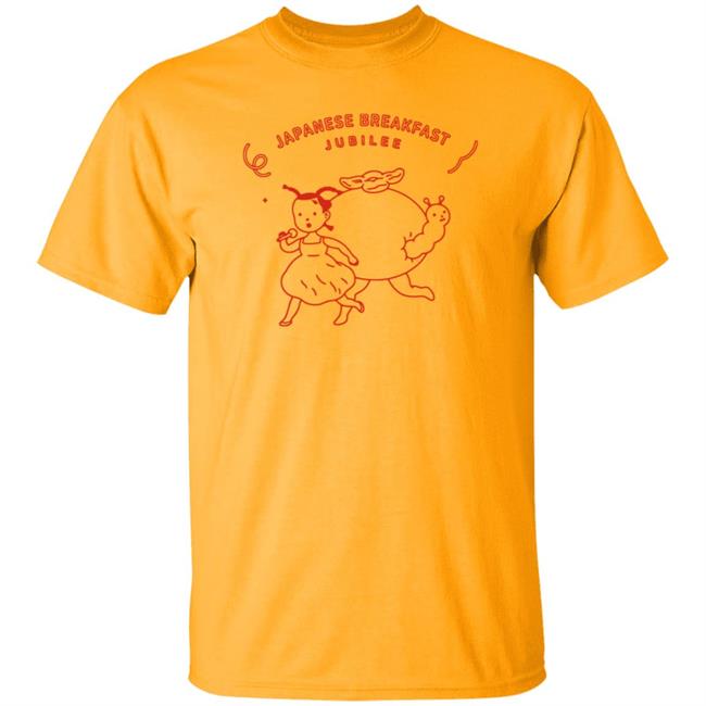 Japanese Breakfast Merch Running Girl Gold Shirt