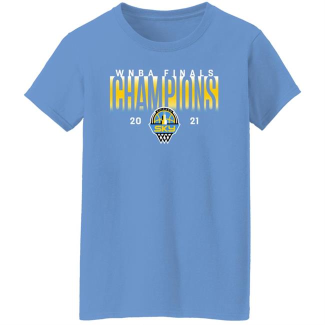 Chicago Sky Merch 2021 Champions Fanatics T Shirt Chicago Sky Merch 2021 Champions Fanatics T Shirt