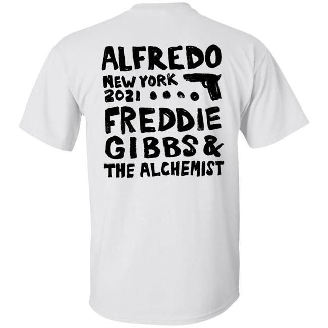 Freddie Gibbs Merch Alfredo Merch Alfredo's New York Tee Shirt Freddie Gibbs Merch Alfredo Merch Alfredo's New York Tee Shirt