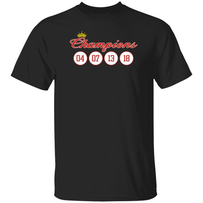Jared Carrabis Champions 04 07 13 18 Shirt