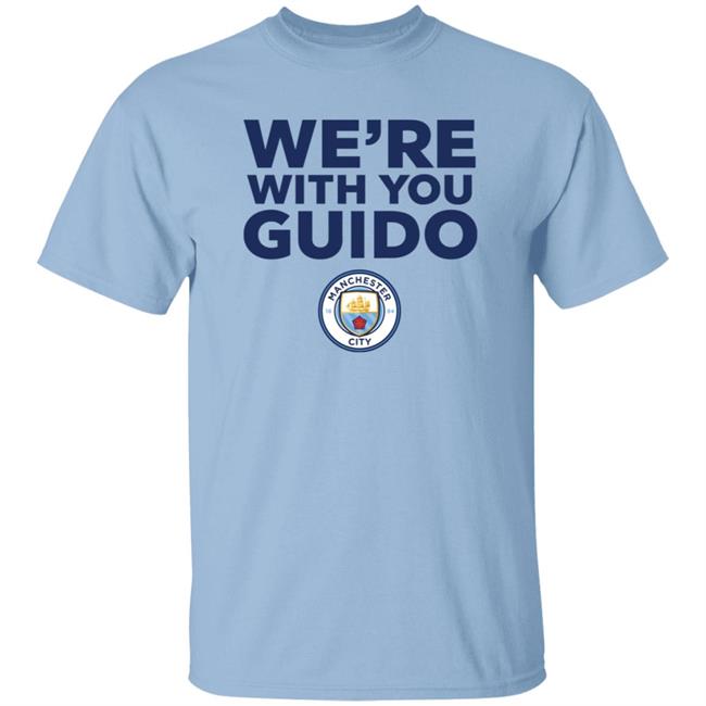Pep Guardiola Manchester City We're With You Guido De Pauw Shirt