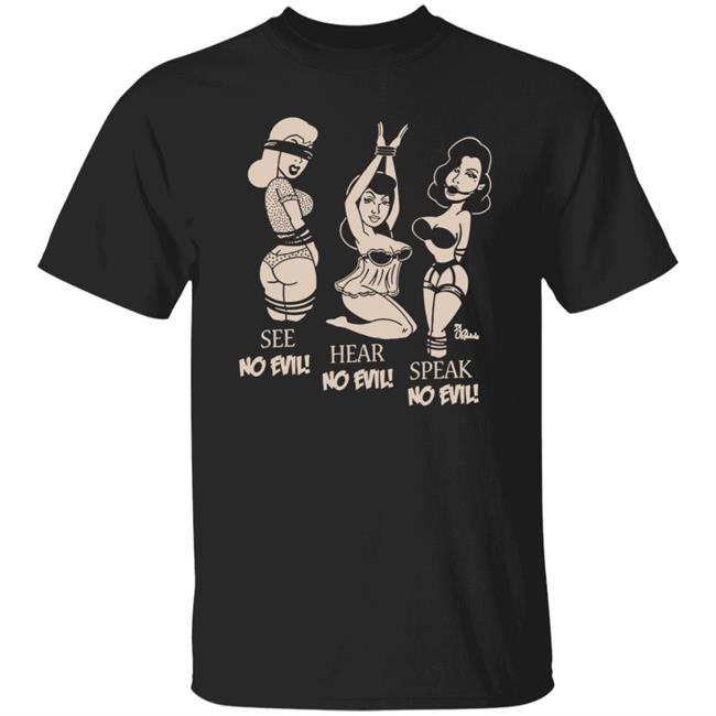 Inked Shop No Evil Tee Shirt By Pinky Star