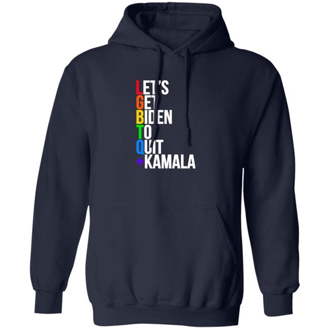 Black Guns Matter Merch Let’S Get Biden To Quit + Kamala Hoodie Maj Toure