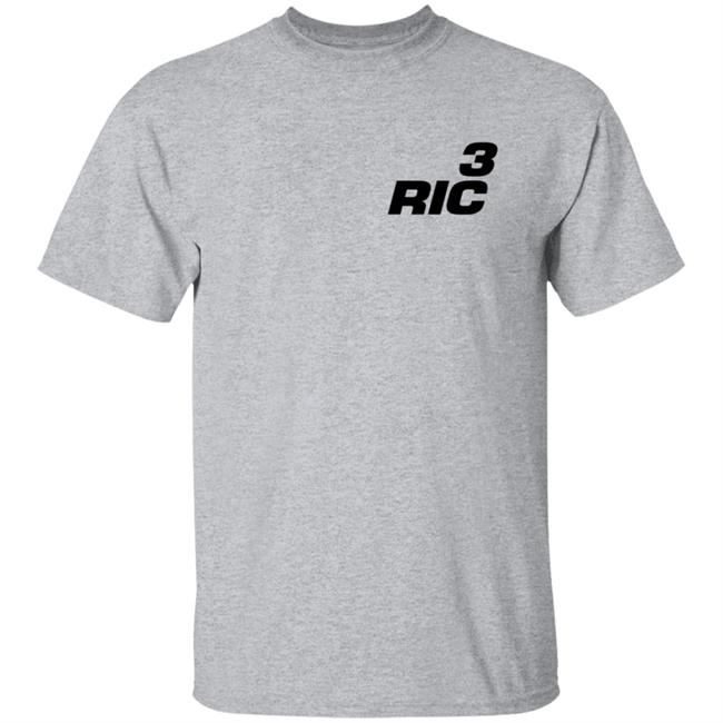 Daniel Ricciardo Merch RIC3 Logo Hand T Shirt Daniel Ricciardo Merch RIC3 Logo Hand T Shirt