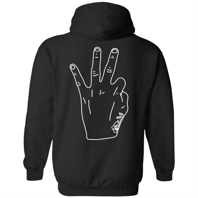 Daniel Ricciardo Merch RIC3 White Logo Hand Hoodie Daniel Ricciardo Merch RIC3 White Logo Hand Hoodie