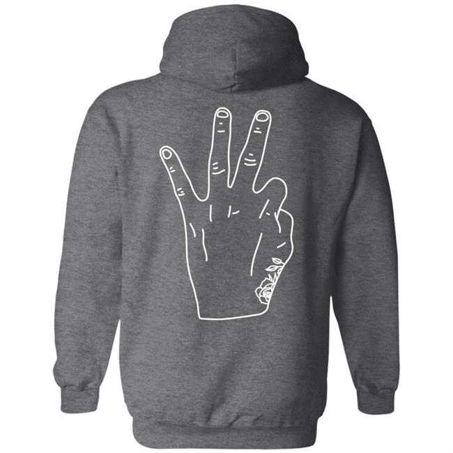Daniel Ricciardo Merch RIC3 White Logo Hand Hoodie Daniel Ricciardo Merch RIC3 White Logo Hand Hoodie