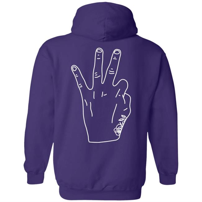 Daniel Ricciardo Merch RIC3 White Logo Hand Hoodie Daniel Ricciardo Merch RIC3 White Logo Hand Hoodie