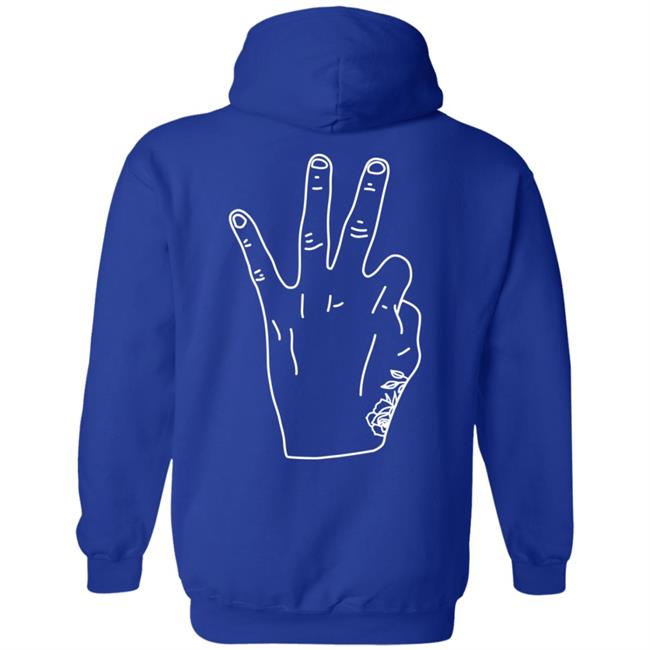 Daniel Ricciardo Merch RIC3 White Logo Hand Hoodie Daniel Ricciardo Merch RIC3 White Logo Hand Hoodie