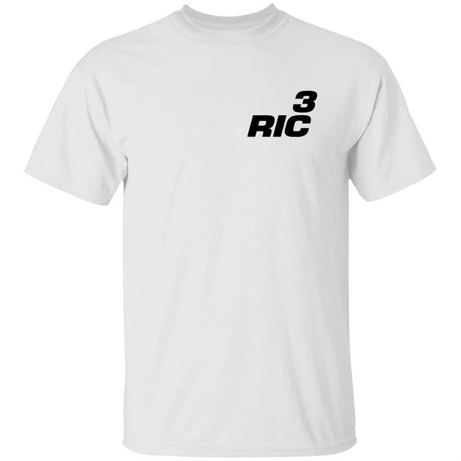 Daniel Ricciardo Merch RIC3 Logo Hand T Shirt Daniel Ricciardo Merch RIC3 Logo Hand T Shirt